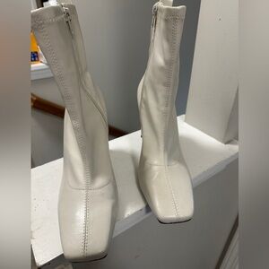 Zara square toe booties